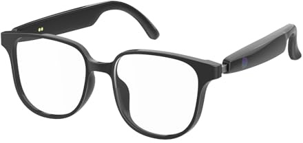 OVLENG Sunshine Audio-Sonnenbrille mit Sprachsteuerung Transparent, Open-Ear Bluetooth 5.4 Occhiali da sole sportivi per musica, foto e chiamate con regolatore del volume – Ideale per attività