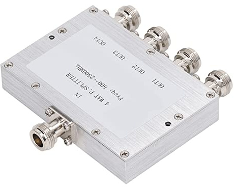 Pongnas RF Slitter di Alimentazione Divisore a 4 Vie 800~2500 MHz Modulo di Segnale a Bassa Perdita N Interfaccia Tipo per Antenne Interne