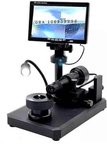 microscopi Microscopio digitale portatile, microscopio elettronico con visore a cintura diamantata e luce di riempimento a LED, for la visualizzazione di gioielli microscopio