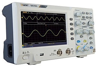 OWON Technologies SDS1102 Digital Storage Oscilloscope, Dual Channel 100 MHz 1GS/s, 7 LCD display 800x480 pixels Input