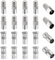 20 Stücke F-Stecker Buchse auf RF Stecker Buchse Koaxial Adapter, KUOQIY TV 9.5 Männlich & Weiblich auf F-Typ Schraubverbinder Konverter, F-Typ Verbinder auf TV Antennenadapter, Vernickelt