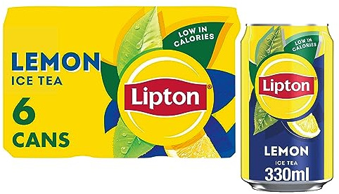 Lipton Ice Tea Lemon, 330ml (Pack of 6)