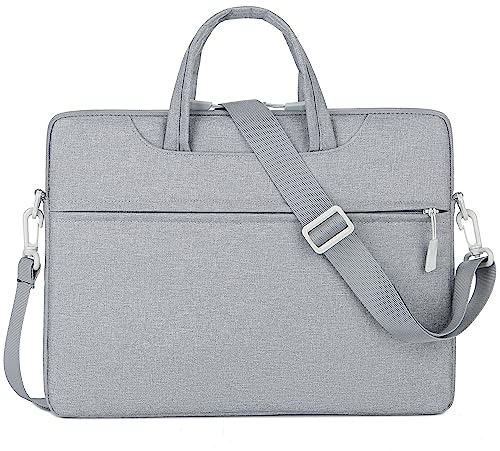 Mixroom - Borsa per PC Portatile porta Computer Custodia Zaino Laptop Custodia Notebook 14 Pollici per Lavoro Scuola Ufficio Z29 Grigio