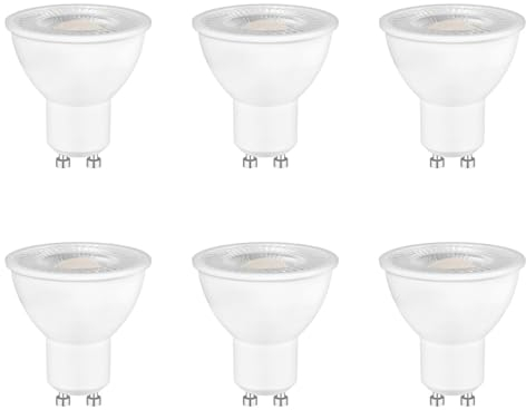 Caldarax 6 Pezzi Lampadine LED GU10, 5W Equivalenti a 50W, Bianca Caldo 2700K, 500 lumen, Angolo del fascio 120°, Risparmio Energetico LED MR16, Basso Consumo, Non Dimmerabile