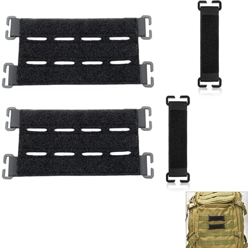 LONGHAO 4 st molle patch panel lappar taktiska västlapp molle lappar fastsättning resultattavla taktisk kardborre lapp bräda, för utomhusryggsäckar(#1)