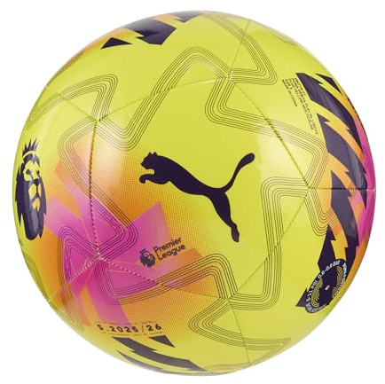 PUMA Orbita Play Premier League 2025/26 - Pallone da calcio con luci, 5