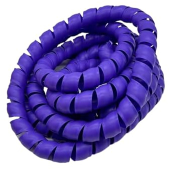 Styire 2 meter 8 mm till 16 mm kabelslang, flamhämmande spiral, hölje rör, vattenslangar, skyddsrör, skyddsfodral (lila, ID 8 mm)