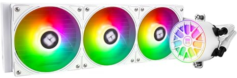 Thermalright AQUA ELITE 360 V6 ARGB White CPU enfriador líquido de CPU, tamaño de fila de refrigeración 360, radiador de agua de 3 x 120 mm, AMD: AM4/AM5, Intel LGA115X/1200/1700/1851, enfriador