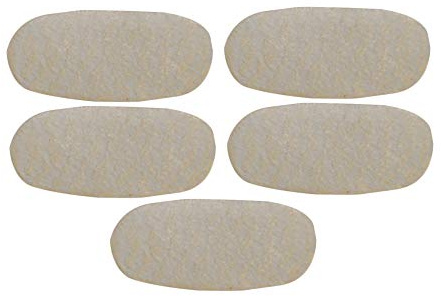 Mxfans 5Pcs White Violin E String Protector PU Bridge Pads