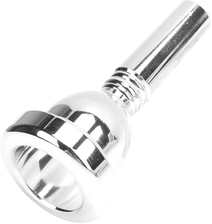 Trombone Mouthpiece Tenor Large Shank Mouth Piece TR‑03 Metal 12.7mm 5G Trombone Mouthpiece Trombone Accessory Replacement(Silver)