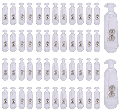 Sonajero de Cebo para señuelos de Pesca, 50 uds., 15 mm, Accesorio de Pesca para Peces Blandos, Tubo de inserción, para anzuelos de Pesca, Pesca de Peces Blandos y Deportes al Aire