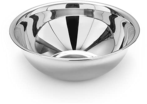 Forgast Bol de Acero Inoxidable de Fondo Redondo | Capacidad 4,9 litros | Diámetro 30 cm | Bol para Mezclar | Ideal para Todo Uso en la Cocina | Fácil de Limpiar | Apto para Lavavajillas