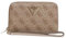 GUESS Laurel SLG Medium Double Zip Wallet M Latte Logo