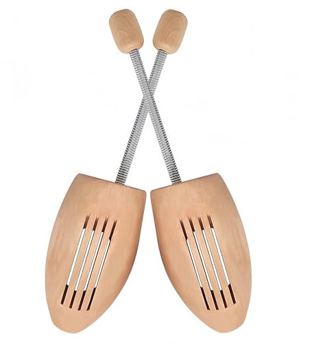 Zhenghebuy Schuhspanner Holz,Shoe Tree Mit Stahlfeder,Knickschutz für Schuhe,Schuhspanner für Damen und Herren