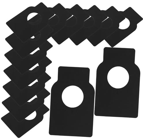 VALICLUD 200pezzi Etichette per Bottiglie di Vino Nero Double-Side Riutilizzabili Cartellini Vuoti in Carta per Organizzazione Cantina e Prezzi Tag Lavabili e Creative per Vino e Birra