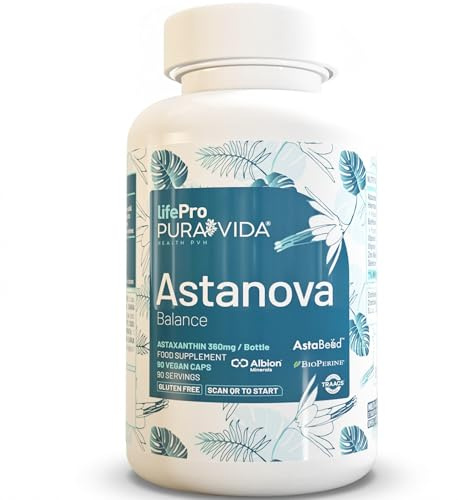 Life Pro Astaxantina Natural Pura Antioxidante Potente Con Vitamina D E Zinc 90 Cápsulas Veganas