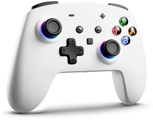 ECHTPower 2026 Controller per Switch 2, Hall Joysticks, Risveglio della NS2 / NS1, Funzione Turbo, Pulsanti Posteriori, Luce RGB, Vibrazione e Giroscopio, Pro Controller per Switch 2/1/PC/iOS/Android