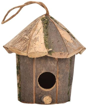 Pajareras de Madera Natural – Cajas de Madera rústica, decoración de Refugio de aviario al Aire Libre | Detalle de Estructura de Suelo, propósito de creación de hábitat Seguro, área