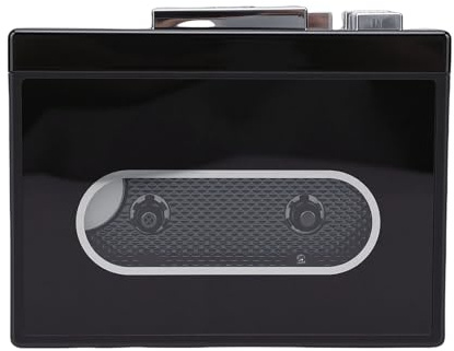 Asixxsix Kassettbandspelare, Bärbar Kassettspelare med 3,5 Mm AUX-uttag, Kassett Till MP3-omvandlare Stöder USB-minnen för Hem Parker Inomhus Utomhus