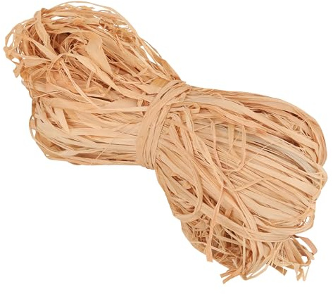 Trimming Shop 150g Thick Natural Raffia Ribbon Nature-Friendly Raffia Straw | Twine Crafts Ribbon for Gift Wrapping, Basket Weaving, Florist Bouquets, Craft Projects, Garden Ties & Packaging Accessory