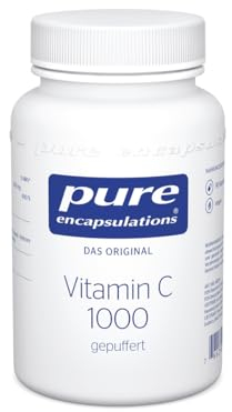 Pure Encapsulations Vitamin C gepuffert (1000mg) | Für ein starkes Immunsystem | 90 hochdosierte und magenschonende Kapseln | Schutz vor oxidativem Stress, Unterstützung der Kollagensynthese (Haut)