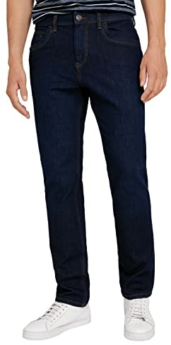 TOM TAILOR Herr jeans 202212 Josh Slim, 10138 - Rinsed Blue Denim, 32W / 36L