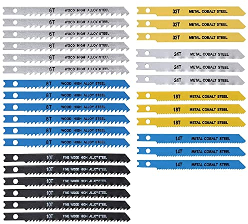 Lama per Seghetto Alternativo Attacco a U T6/T8/T10/T14/T18/T24/T32(30pcs)