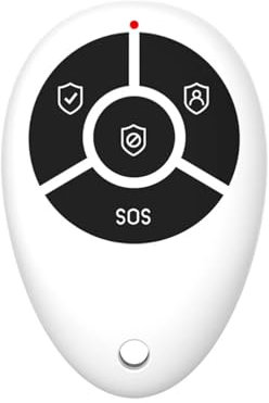 Meichoon 2-pack trådlös intelligent fjärrkontroll 433 MHz hem stöldskydd SOS-knapp fjärrkontroll bärbar för hussäkerhetssystem AR05_2