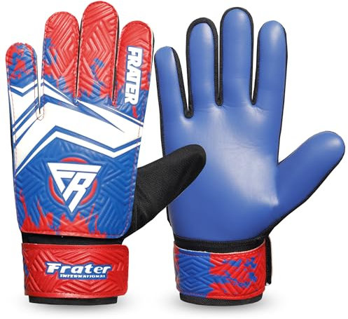 Being fit Torwarthandschuhe, Torwarthandschuhe Herren, Fußballhandschuhe, Fussball Handschuhe, Fußball Handschuhe (Blo, Größe 4 geeignet für 6-9 Jahre)