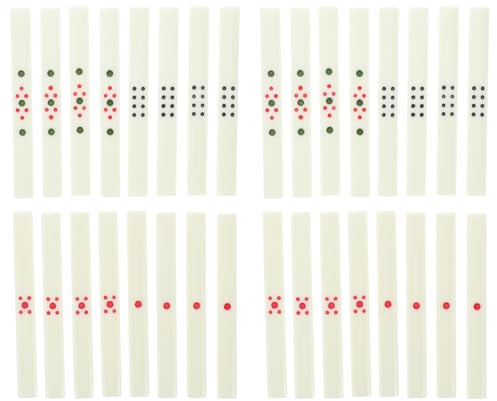 Milisten Mahjong Scoring Sticks Set Portable Chinese Mahjong Betting Sticks Kit with 88 Scoring Sticks 4 Dice Game Accessories for Family Gatherings and