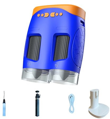 2. Binoculares Científicos Compactos Para Niños Con Grabadora De Video 720P Exploración STEM E Instrumento De Aprendizaje STEM Con Diseño ABS Apto Viajes Niños