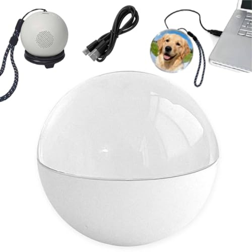 Reproductor de video de bola de cristal de 2.7 pulgadas, bola de memoria 3D, lámpara de esfera de memoria con sonido, videos y fotos para cargar regalos de video para parejas, amigos, aniversario, día