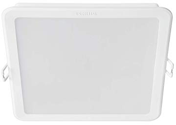 Philips Lighting MyLiving Meson Foco Empotrable Cuadrado 17W, luz cálida (4000K), Iluminación Interior, Blanco Frío, 150 mm