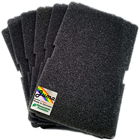 Juma Filtertechnik Sats med 6 | Filtertorktumlare värmepumpstork | svampfiltermatta kondenstork | för BEKO, GRUNDIG, BLOMBERG, ELEKTRA BREGENZ | 240 x 150 x 10 mm | Luddfilter luddfilter 2964840100
