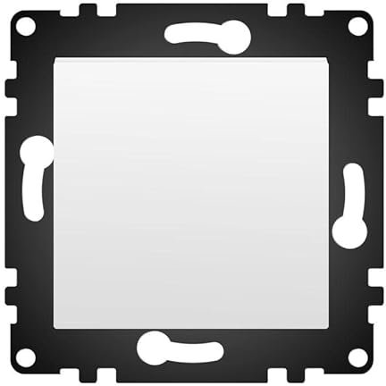 WESA - Interruptor de Pared Simple Estándar, Fácil instalación con Opción a Distintos Diseños, No incluye marco, PJ-01-W