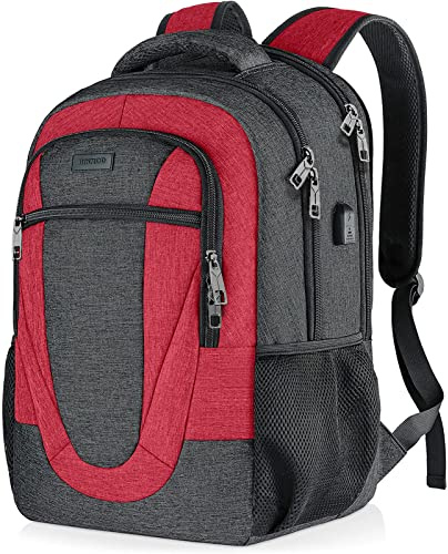 BIKROD Mochila Hombre, Mochila Escolar Chicos Impermeable, Mochilas Portátil 15.6 Pulgadas Ordenador Backpack con Puerto USB, Mochila de Viaje