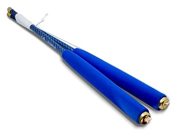 SUNDIA Carbon Diabolo Sticks - Lightweight, Professional Precision, High Flexibility, Hidden String Knot Design, High Performance - Beginners to Pros, Juggling Chinese Yoyo Sticks - Blue (12.6)