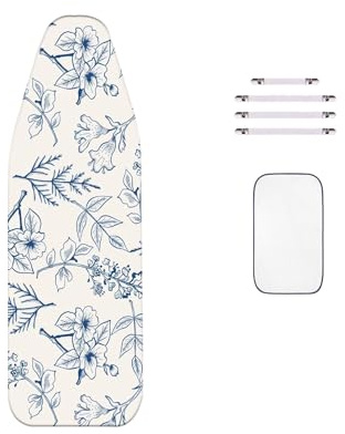 WTAIS Extra Groß - Doppel-BüGeltischbezug, XL 150x60 cm, Extra Starke Dampfdurchdringung, Bügelbrettbezüge mit Einfach Zu Bedienenden VerschlüSsen