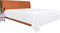 ComfortAce Bettbezug 135x200cm, Bettbezug aus 100% Baumwolle 200T ohne Kissenbezug, für Allergiker geeignet, mit Reißverschluss, Weiß