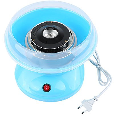 Zuckerwattemaschine - Cotton Candy Maschine - Bonbonmaschine aus Baumwolle - elektrische Candy Floss Maker 450 W mit Zubehör für Geburtstag verschiedene Partys - 2 Minuten Vorbereitung (A, Blau)