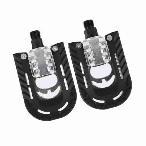 Folding Pedals, Durable Lightweight Comfortable Aluminum Alloy Cycling Pedals for City Cycling Fitness Daily Commute Mountain Biking