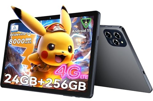 BESTTAB W90 11 Pulgadas Tablet Android 15 - Gemini Ai, 24GB RAM+ 256GB ROM(2TB TF) Octa-Core T615, Widevine L1, TÜV, 1920 * 1200 FHD, 4G LTE/ 5G WiFi, 8000 mAh, Cámara 16MP+8MP, GPS, Tablet Gaming