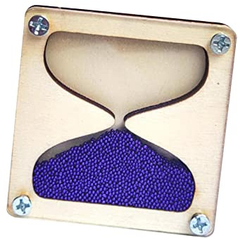 Reloj de arena de madera Montessori, accesorio de tablero ocupado, habilidades básicas, actividades de aprendizaje, accesorios de enseñanza para niños pequeños preescolares, niños y niñas, violeta