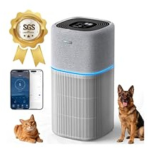 Amicura P3 Purificatore d’Aria Intelligente per Grandi Ambienti fino a 250 m² – Air Purifier con Filtro H13 HEPA e Carbone Attivo, CADR 520 m³/h, Monitor Qualità dell’Aria, App e Controllo