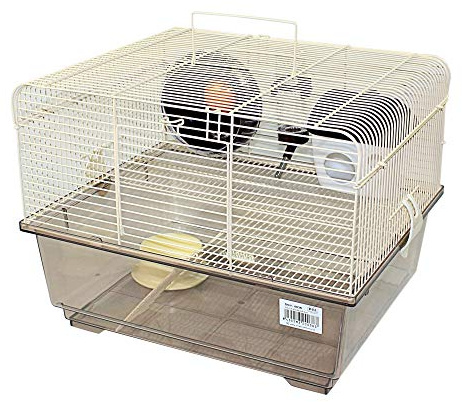DZL-Jaula Hámster Chalé jaulas Hamsters Grande con Rueda de Juego casita Hamster Accesorios Bebedero comedero (M 29 * 5 * 39 * 32CM)