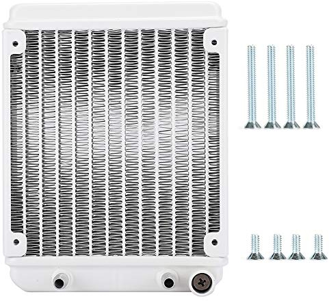 Radiador de refrigeración por agua de 120 mm (fácil instalación, construcción de aluminio premium) Disipador térmico de refrigeración por agua para de refrigeración líquida para CPU de computa
