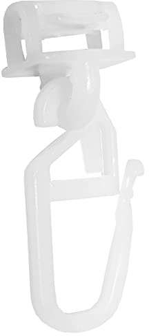 Bestlivings Set di 100 feltrini a scatto per binari in alluminio, 100% plastica, ganci pieghevoli in diversi modelli