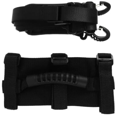 IMUSINICE Sangle de Transport Noir 2 Pièces pour Scooter Réglable | Bandoulière Poignée, Usage, pour Kick Scooters et Vélos Pliants, Pp Pom Pvc Résistants