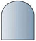 Glasbodenplatte 8 mm Stärke, 100 x 110 cm, Halbrund 21.02.885.2 Glasplatte Funkenschutz Platte Kamin Ofen Kaminöfen Lienbacher Vorlegeplatte Bodenplatte ESG Sicherheitsglas