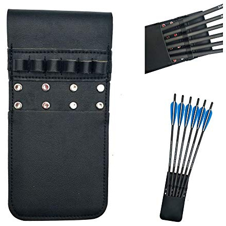SHARROW Sac de Flèche Hip Poche Carquois Quiver Fenir 6 Flèches (Noir)